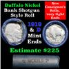 Image 1 : Buffalo Nickel Shotgun Roll in Old Bank Style Wrapper 1919 & d Mint Ends (fc)