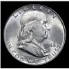 Image 2 : 1948-p Franklin Half Dollar 50c Grades Select Unc FBL