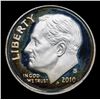 Image 2 : 2010-s Rainbow Toned Roosevelt Dime 10c Grades GEM++ Proof