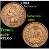 Image 1 : 1903 Indian Cent 1c Grades Select AU