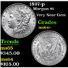 Image 1 : 1897-p Morgan Dollar $1 Grades Choice+ Unc