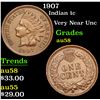 Image 1 : 1907 Indian Cent 1c Grades Choice AU/BU Slider