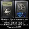 Image 1 : *Auction Highlight* 1993-s Bill of Rights Moden Commem Half 50c Graded GEM++ Proof DCAM By USCG.