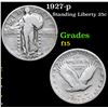 Image 1 : 1927-p Standing Liberty Quarter 25c Grades f+