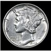 Image 2 : 1945-d Mercury Dime 10c Grades Choice AU/BU Slider