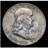 Image 2 : 1959-d Franklin Half Dollar 50c Grades Choice Unc
