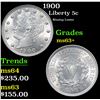 Image 1 : 1900 Liberty Nickel 5c Grades Select+ Unc