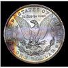 Image 3 : 1881-s Rainbow Toned Morgan Dollar $1 Grades Select+ Unc