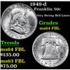 Image 1 : 1949-d Franklin Half Dollar 50c Grades Choice Unc FBL