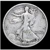 Image 2 : 1917-p Walking Liberty Half Dollar 50c Grades f+