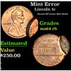 Image 1 : Mint Error Lincoln Cent 1c Grades Choice Unc RB