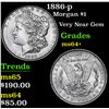 Image 1 : 1886-p Morgan Dollar $1 Grades Choice+ Unc