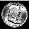 Image 2 : 1958-d Franklin Half Dollar 50c Grades Select Unc+ FBL