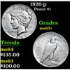 Image 1 : 1926-p Peace Dollar $1 Grades Select+ Unc