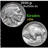 Image 1 : 1926-p Buffalo Nickel 5c Grades vf++