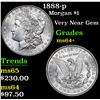 Image 1 : 1888-p Morgan Dollar $1 Grades Choice+ Unc