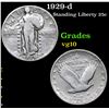 Image 1 : 1929-d Standing Liberty Quarter 25c Grades vg+