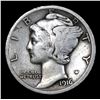 Image 2 : 1916-p Mercury Dime 10c Grades vf+