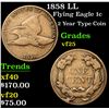 Image 1 : 1858 LL Flying Eagle Cent 1c Grades vf+