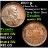 Image 1 : 1909-p Lincoln Cent 1c Grades Choice+ Unc BN