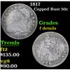 Image 1 : 1817 Capped Bust Half Dollar 50c Grades f details