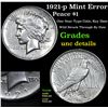 Image 1 : 1921-p Mint Error Peace Dollar $1 Grades Unc Details