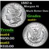 Image 1 : 1887-s Morgan Dollar $1 Grades Select+ Unc