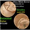 Image 1 : 19xx Mint Error Lincoln Cent 1c Grades Choice Unc BN