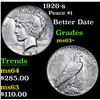 Image 1 : 1926-s Peace Dollar $1 Grades Select+ Unc