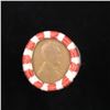 Image 3 : Mixed small cents 1c orig shotgun roll,1919-d Wheat Cent, 1881 Indian Cent other end