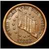 Image 2 : 1863 Shoot Him on the Spot Dix Civil War Token 1c Grades xf+