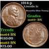 Image 1 : 1914-p Lincoln Cent 1c Grades Select+ Unc BN
