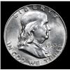 Image 2 : 1953-d Franklin Half Dollar 50c Grades Select Unc+ FBL