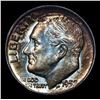 Image 2 : 1957-d Rainbow Toned Roosevelt Dime 10c Grades GEM++ Unc