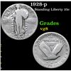 Image 1 : 1928-p Standing Liberty Quarter 25c Grades vg, very good