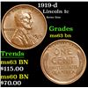 Image 1 : 1919-d Lincoln Cent 1c Grades Select Unc BN