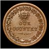 Image 3 : 1863 Crossed Cannons Civil War Token 1c Grades Choice AU/BU Slider