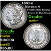 Image 1 : 1881-o Morgan Dollar $1 Grades Select+ Unc