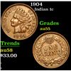 Image 1 : 1904 Indian Cent 1c Grades Choice AU