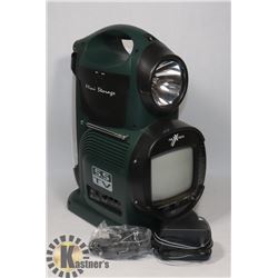 NEXXTECH PORTABLE TV, RADIO AND LANTERN WITH 12V
