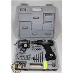 4.8 VOLT CORDLESS DRILL SET WITH LOTS OF