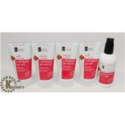 BAG OF BODY SCRUB AND LOTION