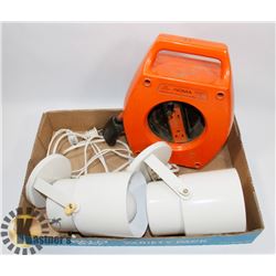 2 PC MOUNTABLE LAMP AND 8M NOMA EXTENSION CORD