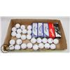 Image 1 : FLAT OF ASSORTED GOLF BALLS.