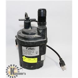 FLOTC SUBMERSIBLE UTILITY PUMP 115V , 1/4HP