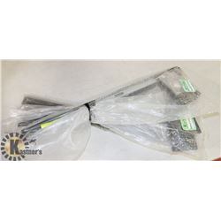 LOT OF 6 LEE VALLEY 22" POCKET DOOR SLIDES.