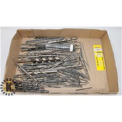 LARGE FLAT OF DRILL BITS AND MORE