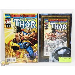 2 DIRECT EDITION MARVEL COMICS "THE MIGHTY THOR"