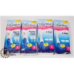 BAG OF CLEAR BLUE PREGNANCY TEST
