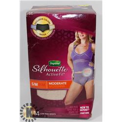 DEPEND ACTIVE FIT SIZE MEDIUM LOW RISE BRIEFS